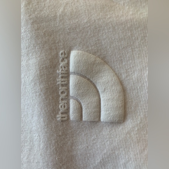 The North Face Women's White Cotton Logo Crew Neck Short Sleeve T-Shirt L - Picture 4 of 4